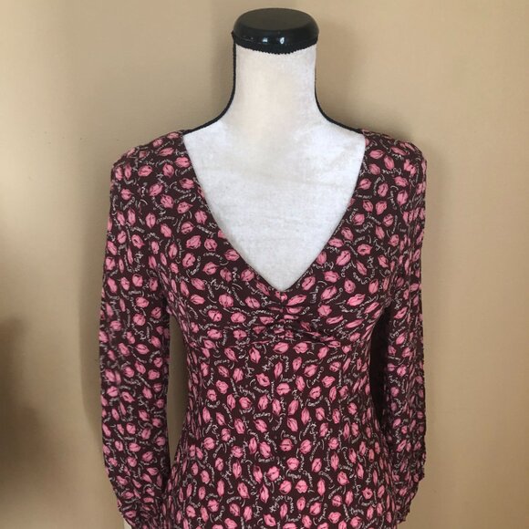 Diane von Furstenberg DVF vintage 2000 y2k L'Amour lip print silk midi dress - Picture 5 of 7